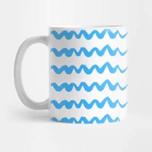 Waves blue abstract Mug